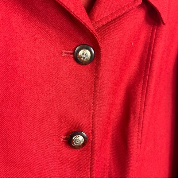 Pendleton Size 10 Wool Blazer Red 4-Button HC - Picture 2 of 5